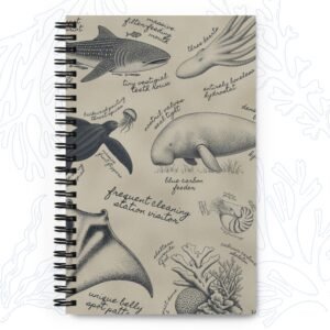 marine biology notebook field notes front cover sketches whalehug